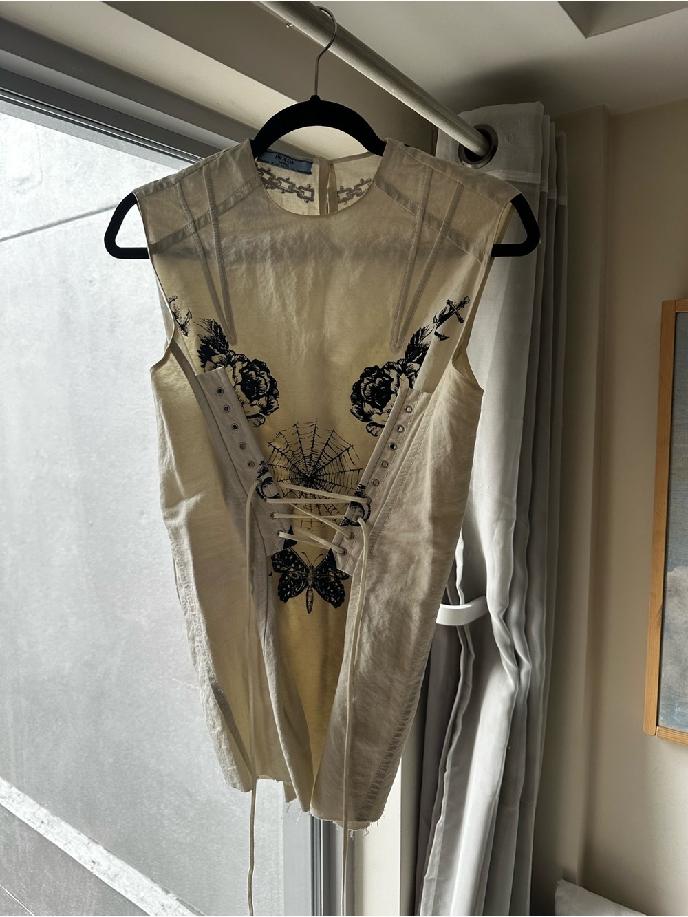 RARE Prada Cotton Graphic Top - Picture 3 of 6